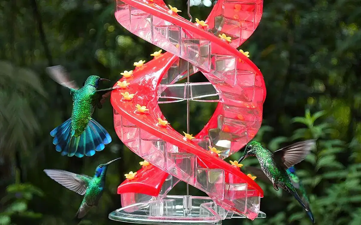 Sherem DNA HelixHummingbird Feeder!- IDEAL GIFT TO ANYNATURE & BIRD LOVERS!